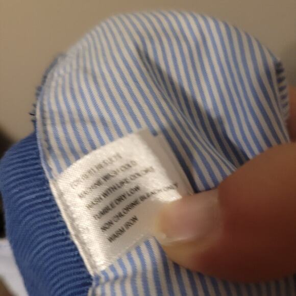 Peter Millar Mens Golf Chino Shorts Size 38‎ Blue Linen Blend Lightweight Preppy - Picture 8 of 8